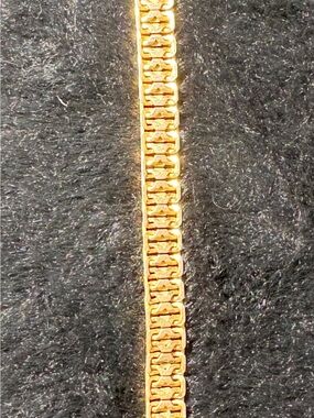 Napier Gold Tone Box-Link Bracelet - Shiny Yellow Gold